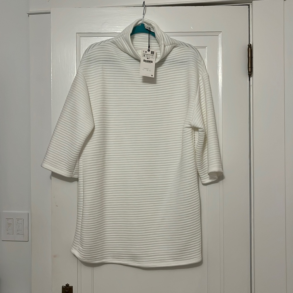 Zara turtleneck knit dress 3/4 sleeve